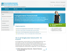 Tablet Screenshot of fachgebundene-hochschulreife.com